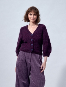 195/14 Modèle Cardigan sans coutures en Plassard Voluptueux