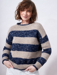 195/25 Modèle Pull à larges rayures en Plassard Paisble et Primo