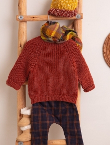 201/15 Modèle Pull sans coutures en Plassard Merilana Fine
