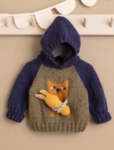 201/18 Modèle Pull à capuche en Plassard Seraphine