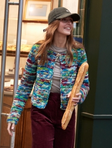 202/22 Modèle Cardigan au crochet en Plassard Hiveria