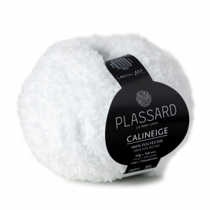 Plassard Calineige - Pelote de 50 gr - Coloris 001 Blanc Optique