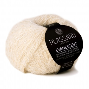 Plassard Evanescent - Pelote de 25 gr - Coloris 04 Ivoire