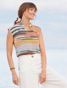 Top au crochet en Plassard Lavandula