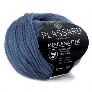 Plassard Merilana Fine - Pelote de 50 gr - Coloris 24 Jean'S