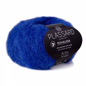 Plassard Mohalana - Pelote de 50 gr - Coloris 26 Bleu Électrique