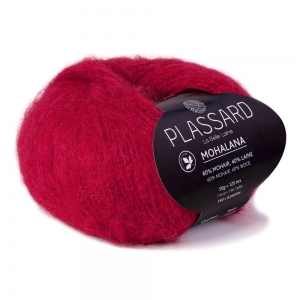 Plassard Mohalana - Pelote de 50 gr - Coloris 61 Rouge Hermés