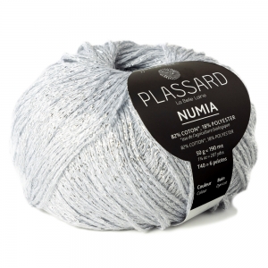 Plassard Numia - Pelote de 50 gr - Coloris 19 Argent