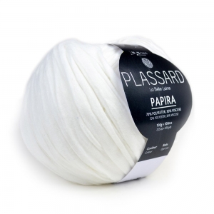 Plassard Papira - Pelote de 100 gr - Coloris 01 Blanc