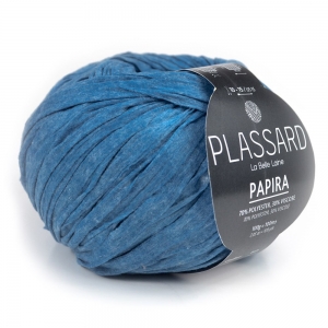 Plassard Papira - Pelote de 100 gr - Coloris 22 Bleu Moyen