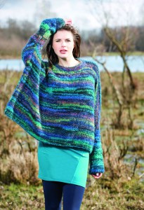 105/01 Pull Poncho en Pasquine