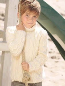 109/05 : Pull a col roulé et torsades en Plassard Sereine