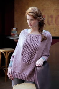 117/44 Pull-poncho à plastron en Plassard Silence