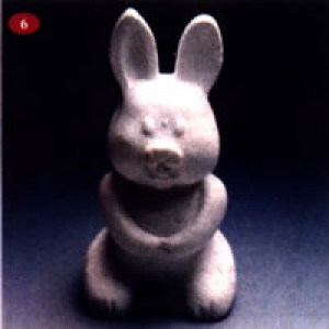 Lapin en polystyrène 24 cm