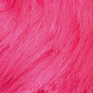 Pompon acrylique aspect fourrure diam. 6,5 cm Schachenmayr - Rose fluo