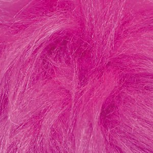 Pompon acrylique aspect fourrure diam. 6,5 cm Schachenmayr - Rose foncé