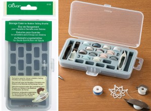 Boîte de rangement pour navettes pour frivolité - Clover