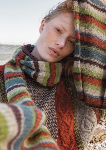 Modèle Pierre Echarpe en Rowan Felted Tweed et Fine Tweed Haze