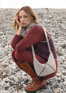 Modèle Ralph Sac en Rowan Kidsilk Haze et Felted Tweed