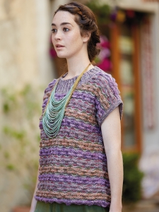 Poppi en Rowan Silkystones et Rowan Pure Linen