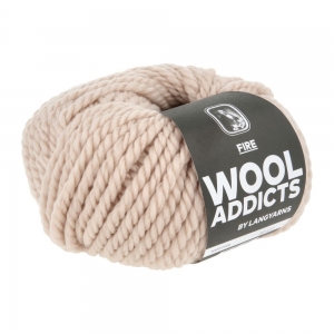 WoolAddicts by Lang Yarns Fire - Pelote de 100 gr - Coloris 0002 Limestone