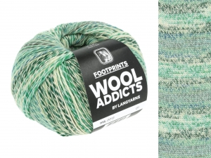 WoolAddicts by Lang Yarns Footprints - Pelote de 100 gr - Coloris 0013 Green