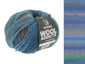 WoolAddicts by Lang Yarns Mystery - Pelote de 50 gr - Coloris 0018 Blue/Petrol/Brown