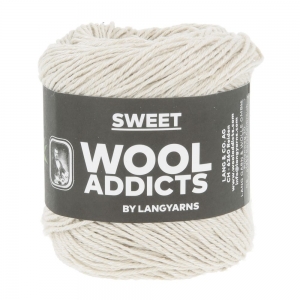 WoolAddicts by Lang Yarns Sweet - Pelote de 50 gr - Coloris 0094 Écru