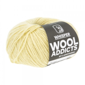 WoolAddicts by Lang Yarns Whisper - Pelote de 50 gr - Coloris 0013 Light Yellow