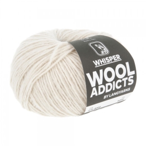 WoolAddicts by Lang Yarns Whisper - Pelote de 50 gr - Coloris 0094 Écru
