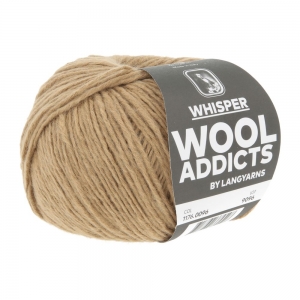 WoolAddicts by Lang Yarns Whisper - Pelote de 50 gr - Coloris 0096 Light Brown