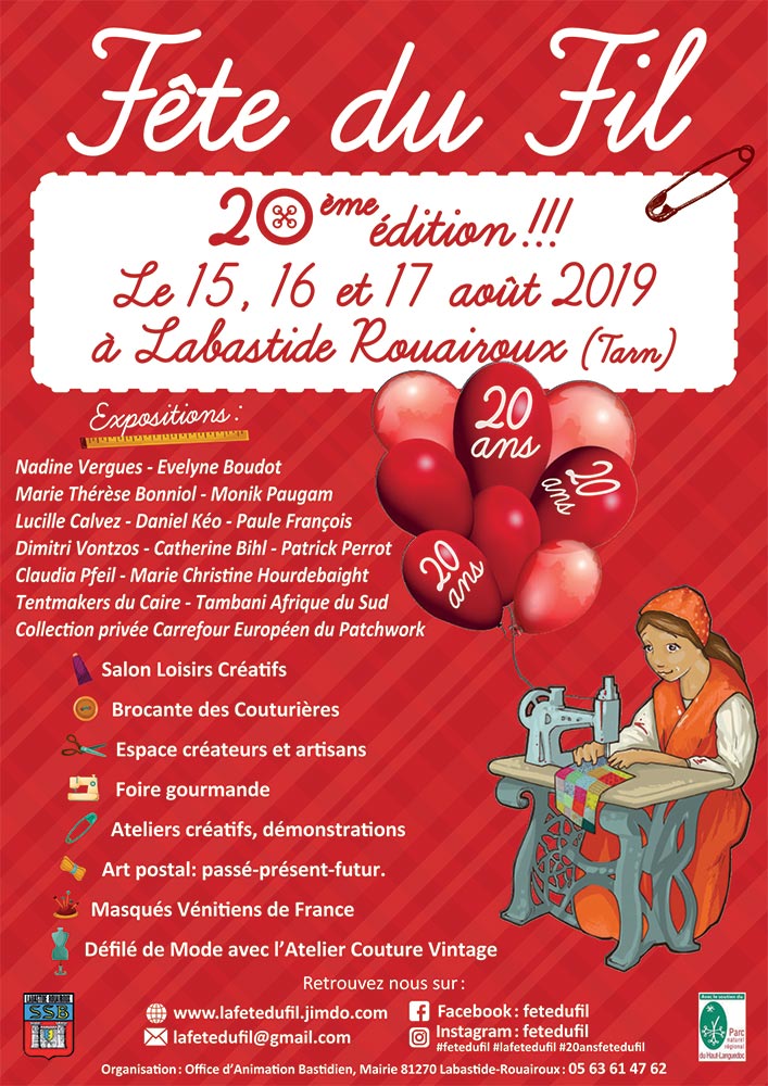 La Fête du Fil à Labastide Rouairoux 14 et 15 août 2018